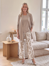 Soraya | Lässiges Frühlings-Drei-Teile-Set – Khaki