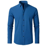 Rye – Dehnbares Langarmshirt – Dunkelblau