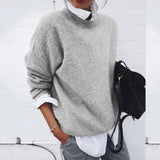 Amelie | Weicher und Bequemer Cashmere-Pullover – Grau