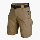 Herren Sommer Shorts mit Taschen und verstellbarem Bund – Braun