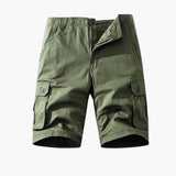 Herren Baumwoll Cargo Shorts mit Taschen für den Sommer – Grün