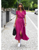 Anna Kleid mit Blumendruck Frühling/Sommer – Lila