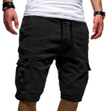 Komfortable Herren Cargo Shorts – Schwarz