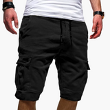 Lässige Herrenshorts für den Alltag und Outdoor-Aktivitäten – Schwarz