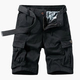 Kordelzug Cargo Shorts für Herren – Schwarz
