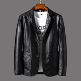 Trendige Lederjacke Davids™ – Schwarz