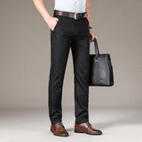 50% Rabatt - MasonPro - High Stretch Herren-Klassik-Hose - Begrenztes Angebot – Schwarz