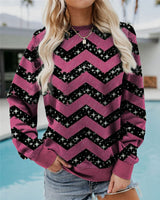 Thalassa – Stilvolles Baumwoll-Sweatshirt mit Grafik – Rosa