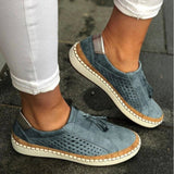 Pia | Bequeme Slip-on-Sneaker – Blau