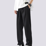 Carlo - Lockere Gerade Bein-Hose – Schwarz