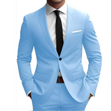 Zayne - Stilvoller Zweiteiliger Anzug – Blau
