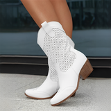 Niña - Schicke und luftige Damenstiefel – Weiß
