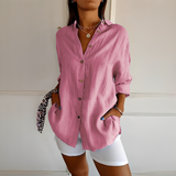 Shanelle - Stilvolle Sommerbluse für Damen – Rosa