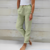 Marcy - Schicke Sommerhose für Damen – Grün