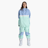 Zweiteiliger Ski Anzug für Damen – Blau / Grün