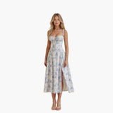 Cassandra | Tailored Dress – Blau