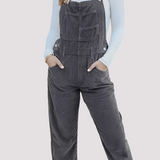 Sophie - Lässiger, locker sitzender Jeans-Jumpsuit für Damen – Grau