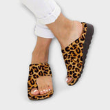 Myna - Bequeme Orthopädische Sandalen – Leopardenmuster
