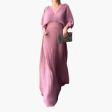 Elegantes Kleid – Damen Hochzeitsgastkleid in Maxilänge – Rosa