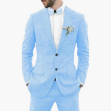 Festlicher Anzug - Herren Stilvoll für Hochzeit & Events – Hellblau