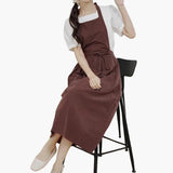 Schlichtes Dirndl kleid für Damen - Oktoberfest 2025 – Kaffee