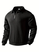 Rico Pullover - Eleganter warmer Winterpullover für Männer – Schwarz