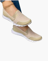 Bequeme Damen Turnschuhe | Slip-On – Beige