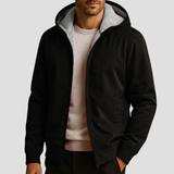 Thayer | Fleecegefütterter Hoodie – Schwarz