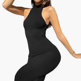Elegantes Sommerkleid - Damenrückenfrei für den Strand – Schwarz