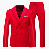 Sommeranzug moderner - Stil für Herren mit elegantem Schnitt – Rot