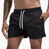 Schnelltrocknende Badehose - für Herren mit sportlichem Look – Schwarz