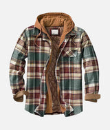 Sebastian | Quilted Patchwork Jacket – Dunkelgrün