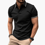 Kian - Modernes Poloshirt – Schwarz