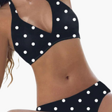 Rückenfreier Damen Bikini - Neckholder Design für Sommerurlaub – Schwarz