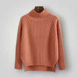 Damen Strickpullover | Moderner, lässiger Pullover mit Komfort – Orange