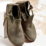 Noel - vielseitige Damenschuhe aus Leder – Grün