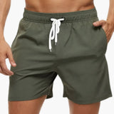 Modische Schwimmshorts - für Herren mit bequemer Passform – Armygrün