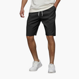 Bequeme Shorts mit Kordelzug für Herren - Freizeitmode – Schwarz