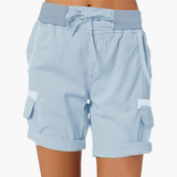 Bequeme Cargoshorts für Damen - Perfekt für Freizeit und Alltag – Blau