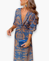 Damen Elegantes Festliches Kleid | Maxi – Blau