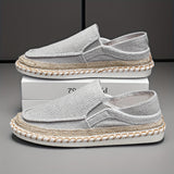 Tyson – Küsten Weave Slip Auf Schuhe – Grau