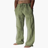 Leichte Relaxed Fit Hose für Herren - bequem & luftdurchlässig – Grün