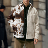 Patrick – stylische teddyjacke für herren – Weiß