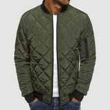 Herren Steppjacke Übergangsjacke | Leicht Gesteppt Klassisch – Dunkelgrün