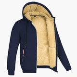 Kapuzen Winterjacke für Herren – Marineblau