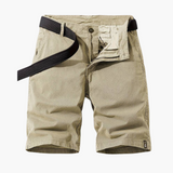 Elastische Cargo Shorts für Herren – Khaki