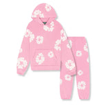 Niklas | Flower Tears Trainingsanzug – Rosa