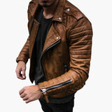 Strukturiertes Freizeitjacke für Herren – Braun