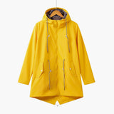 Hooded Trenchcoat für Damen – Gelb