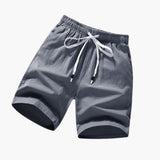 Herren Badeshorts mit Kordelzug und Seitentaschen für Sommer – Grau